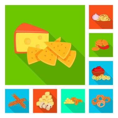 Tat ve daiç logo vektör Illustration. Tat ve hisse senedi için organik vektör ikon koleksiyonu.