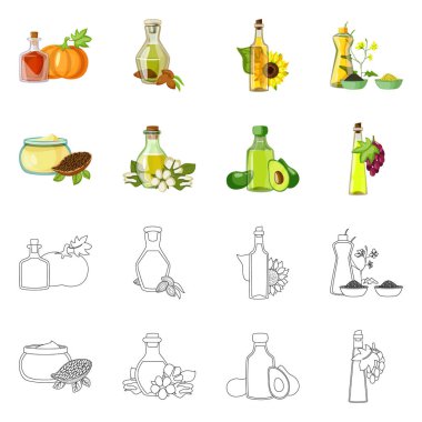 Sağlıklı ve sebze logosu yalıtılmış nesne. Sağlıklı topluluğu ve web için tarım hisse senedi simgesi.