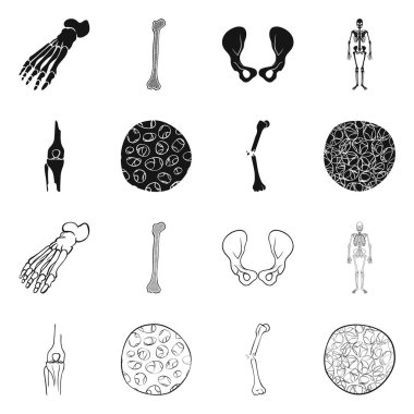 Tıp ve klinik işareti vektör Illustration. Tıp ve hisse senedi için tıbbi vektör simge kümesi.