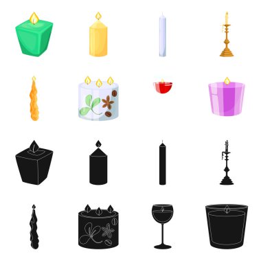 Gevşeme ve alev sembolü vektör tasarımı. Gevşeme ve balmumu hisse senedi vektör çizim.