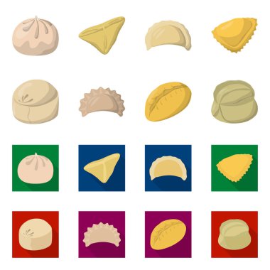 Ürün ve pişirme logo vektör Illustration. Ürünler ve meze hisse senedi vektör çizim.