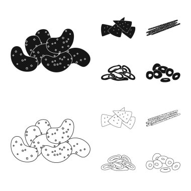 Tasarım işareti bar ve Oktoberfest vektör. Oktoberfest ve web için hisse senedi simgesi yemek koleksiyonu.