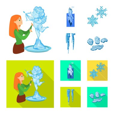 Doku ve donmuş simge vektör tasarımı. Doku ve hisse senedi için şeffaf vektör simge kümesi.