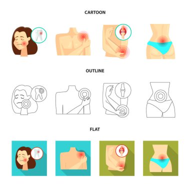 Hastane ve işleme simge vektör Illustration. Hastane ayarla ve hisse senedi simgesi web için yardım.