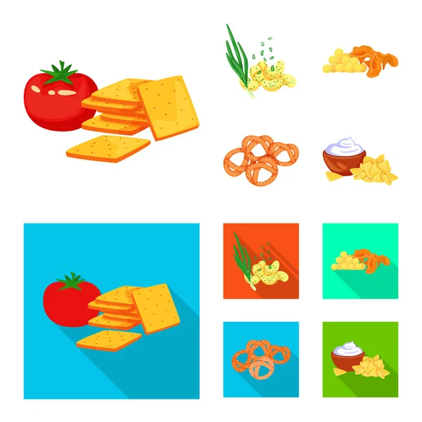 Diseño vectorial del sabor y el símbolo seasonin. Conjunto de sabor y símbolo de stock orgánico para web . — Archivo Imágenes Vectoriales