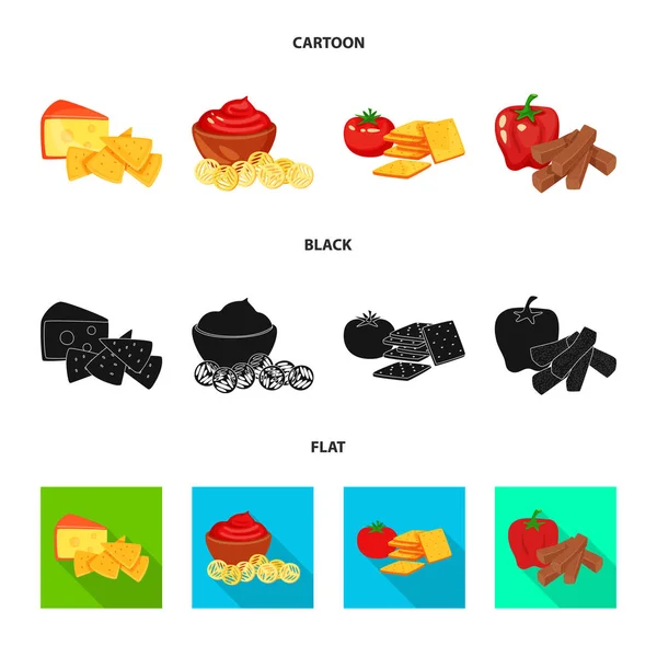 Vector illustration of taste and seasonin icon. Set of taste and organic   stock vector illustration. — Stock Vector