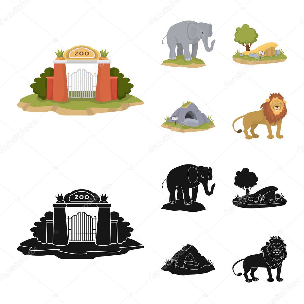 Isolated object of nature  and fun  logo. Collection of nature  and entertainment stock symbol for web.