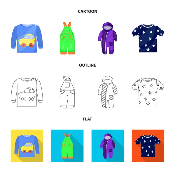 Vektoros illusztráció fashion és a garment szimbólum. A divat és a gyapot tőzsdei szimbólum a web beállítása. — Stock Vector