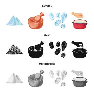 Pişirme ve deniz logo vektör Illustration. Pişirme ve pişirme hisse senedi vektör çizim seti.