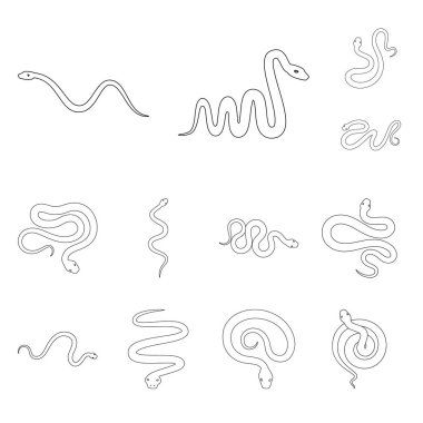 Zehir ve kötü simge vektör Illustration. Zehir kümesi ve hisse senedi için ısırık vektör simgesi.