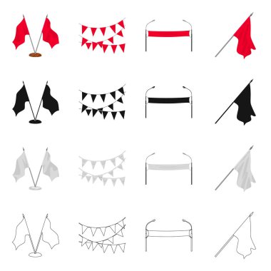 Doku ve sunum sembolü yalıtılmış nesne. Doku ve medya hisse senedi vektör çizim topluluğu.