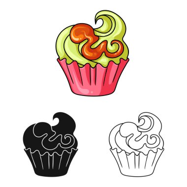 Şekerleme ve mutfak logo yalıtılmış nesne. Şekerlemeler ve ürün stok vektör çizim koleksiyonu.