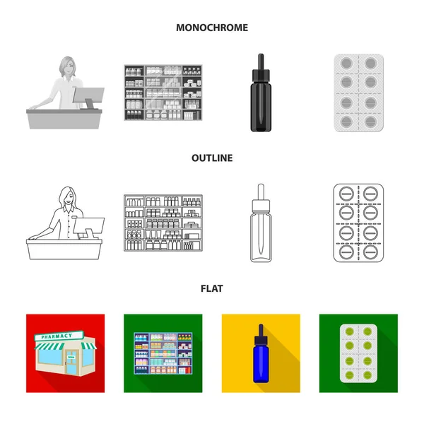 Ilustracja wektorowa detalicznych i opieki zdrowotnej ikona. Kolekcja detaliczna i wellness wektor ikona magazynie. — Wektor stockowy