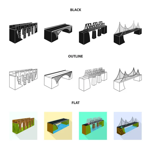 Ilustración vectorial del símbolo de conexión y diseño. Colección de conexión e icono de vector lateral para stock . — Vector de stock