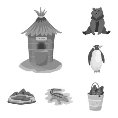 Hayvanat Bahçesi ve park simge vektör tasarımı. Hayvanat Bahçesi ve web için hayvan hisse senedi simgesi.