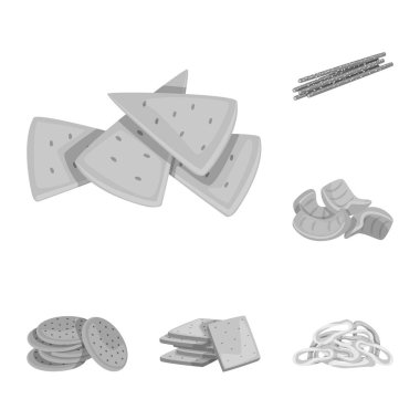 Ürün ve menü simge vektör tasarımı. Ürün ve bar hisse senedi simgesi için web topluluğu.