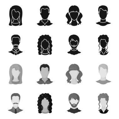 Profesyonel ve fotoğraf logo vektör Illustration. Profesyonel topluluğu ve hisse senedi için profil vektör simgesi.