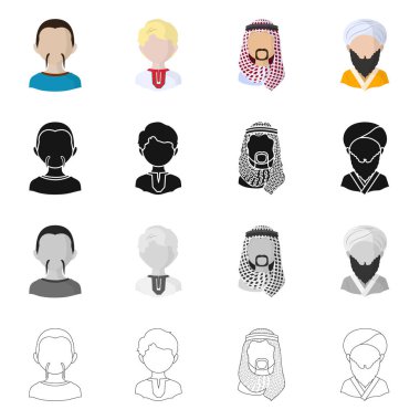 Kopyacı ve ikamet logo vektör çizimi. Kopyacı ve kültür hisse senedi simgesi web için set.