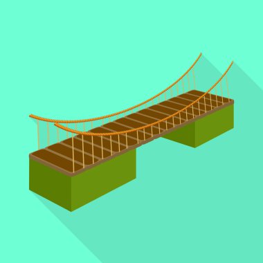 Köprü ve bağlı simge vektör tasarımı. Hisse senedi için köprü ve banka vektör simge topluluğu.