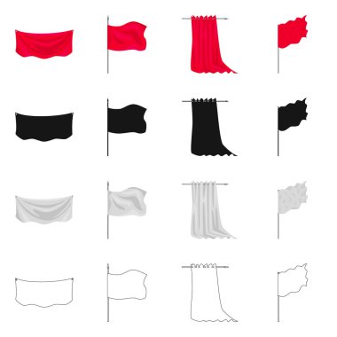 Doku ve sunum işareti yalıtılmış nesne. Hisse senedi için doku ve medya vektör simge kümesi.