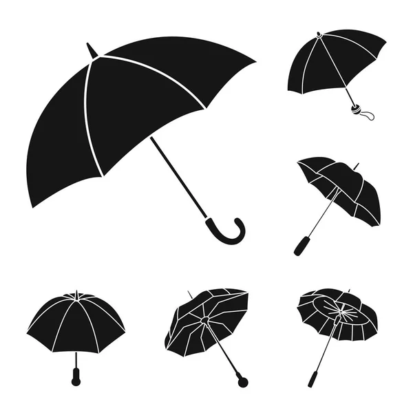 天気と雨の記号のベクター デザイン。株式の天気と雨のベクター アイコンのセット. — ストックベクタ