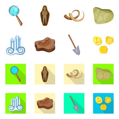 Hikaye ve öğeleri işareti vektör Illustration. Hikaye ve öznitelikleri koleksiyonu vektör hisse senedi simgesi.