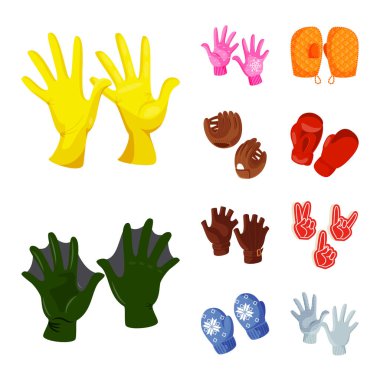 Aksesuar ve stil sembolü yalıtılmış nesne. Web için Aksesuar ve farklı hisse senedi simgesi kümesi.