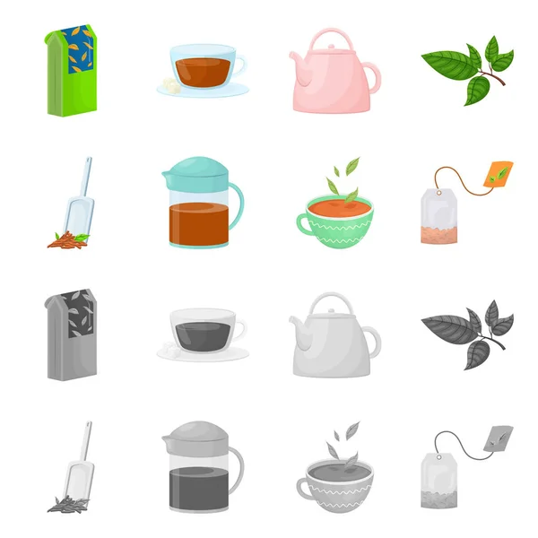 Geïsoleerde object van gezonde en florale pictogram. Aantal gezonde en kleurovergang vector pictogram voor voorraad. — Stockvector