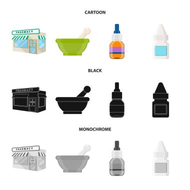 Perakende ve sağlık simge vektör Illustration. Perakende ve sağlık hisse senedi vektör çizim topluluğu.