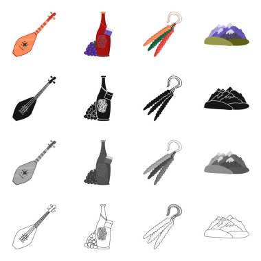 Yalıtılmış nesne kültür ve gezi sembolü. Web için kültür ve özgünlük hisse senedi simgesi kümesi.