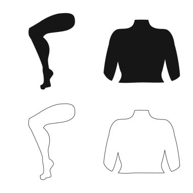 Vücut ve bölümü simgesi yalıtılmış nesne. Hisse senedi için vücut ve anatomi vektör simge topluluğu.