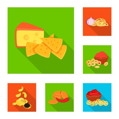 Tat ve daiç logo vektör Illustration. Tat ve web için organik hisse senedi simgesi.