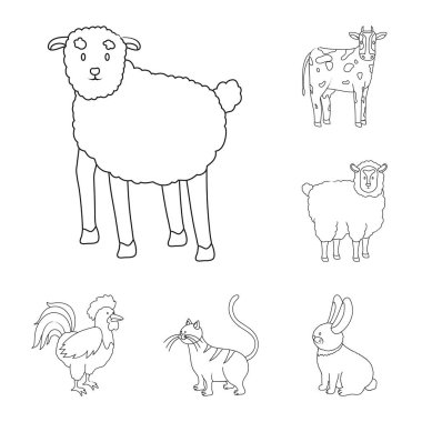 Ev yapımı yalıtılmış nesne ve kırsal logosu. Ev yapımı topluluğu ve web için tarım hisse senedi simgesi.