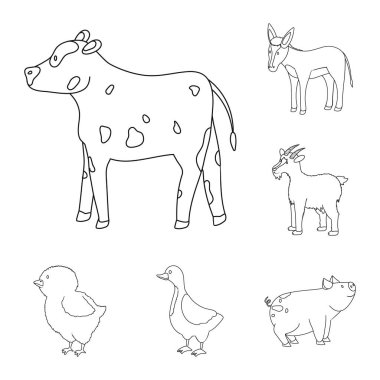 Ev yapımı yalıtılmış nesne ve kırsal işareti. Ev yapımı topluluğu ve tarım hisse senedi vektör çizim.