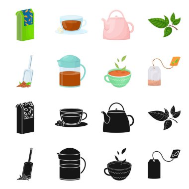 Sağlıklı ve çiçek işareti vektör Illustration. Hisse senedi için sağlıklı ve degrade vektör simge kümesi.