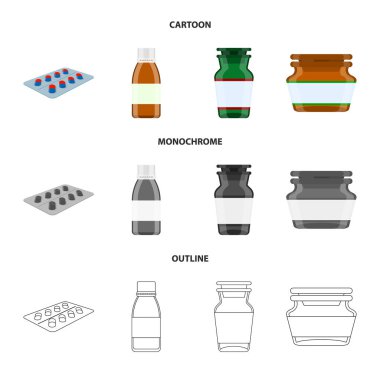 Perakende ve sağlık logo vektör tasarımı. Perakende ve sağlık hisse senedi vektör çizim seti.
