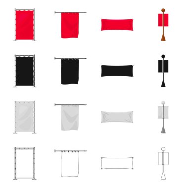 Doku ve sunum logo vektör tasarımı. Doku ve medya koleksiyonu stok web simgesi.