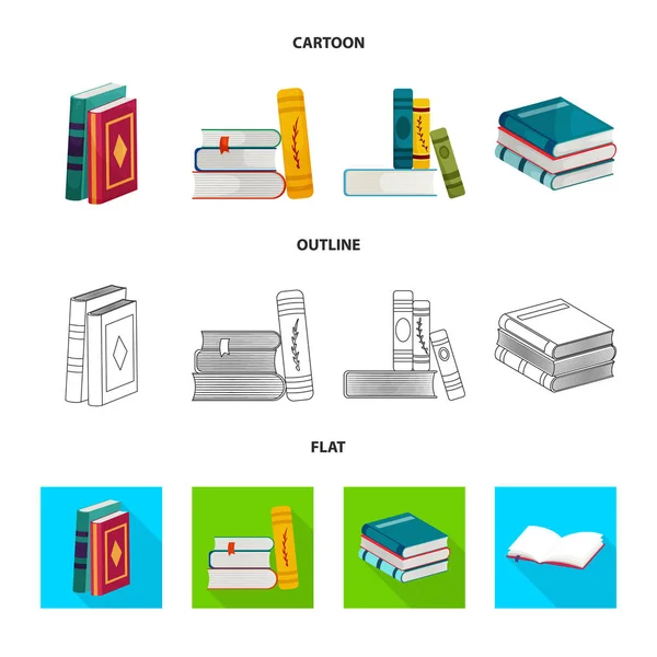 Ilustración vectorial del logotipo de formación y portada. Conjunto de formación y librería icono vectorial para stock . — Archivo Imágenes Vectoriales