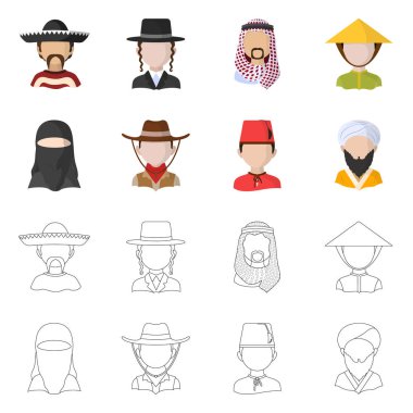 Kopyacı ve ikamet logo yalıtılmış nesne. Kopyacı ve kültür hisse senedi simgesi web için set.