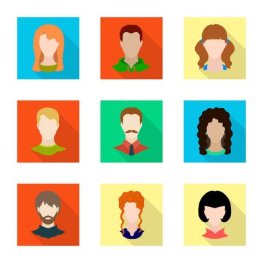 Avatar ve kukla logo vektör tasarımı. Avatar ve şekil hisse senedi vektör çizim topluluğu.