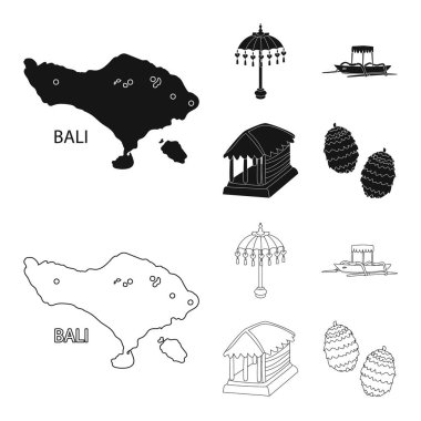 Seyahat ve Turizm işareti vektör Illustration. Hisse senedi için seyahat ve ada vektör simge topluluğu.