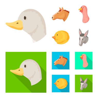 Tarım ve logo yetiştiriciliği vektör tasarımı. Tarım ve organik vektör simgesini hissenin koleksiyonu.