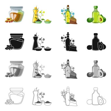 Sağlıklı ve sebze logo vektör tasarımı. Tarım hisse senedi vektör çizim ve sağlıklı topluluğu.