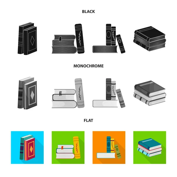 Objet isolé de formation et logo de couverture. Ensemble d'icône vectorielle de formation et de librairie pour stock . — Image vectorielle