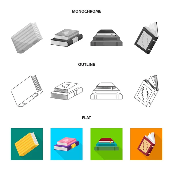 Objeto aislado de entrenamiento y signo de portada. Conjunto de formación y librería vector de stock ilustración . — Archivo Imágenes Vectoriales