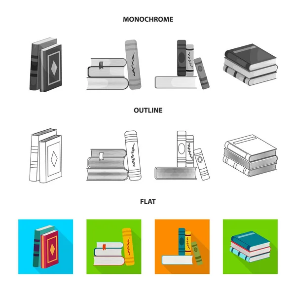 Diseño vectorial del icono de formación y portada. Conjunto de formación y librería icono vectorial para stock . — Vector de stock