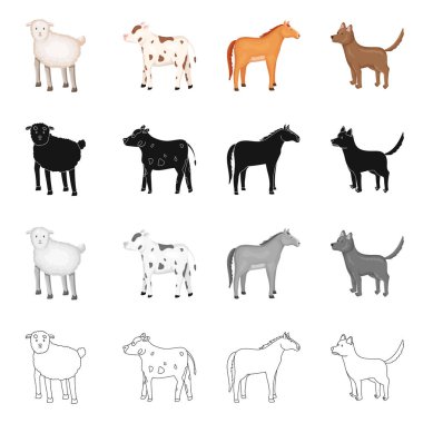 Üreme ve mutfak logo vektör Illustration. Set ıslahının ve organik web için hisse senedi simgesi.