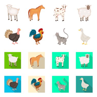 Üreme ve mutfak logo vektör tasarımı. Koleksiyon ıslahının ve organik hisse senedi vektör çizim.