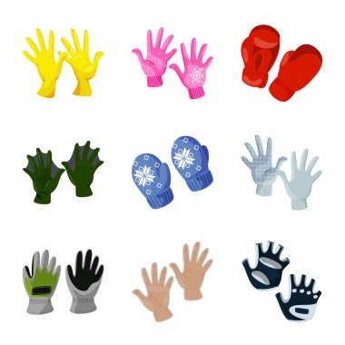 Aksesuar ve stil işareti vektör Illustration. Hisse senedi için aksesuar ve ayırt edici vektör simge topluluğu.