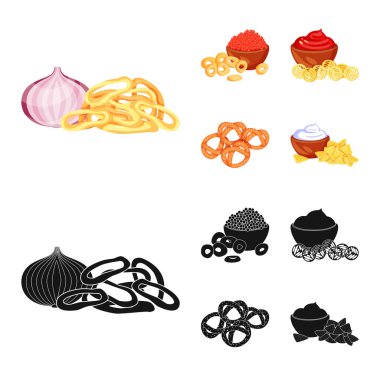 Tat ve daiç simge vektör tasarımı. Tat ve web için organik hisse senedi simgesi.